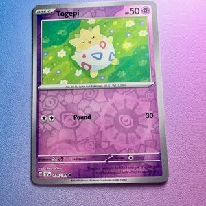 togepi [reverse holo] - 070/191 (common) — pokemon: surging sparks